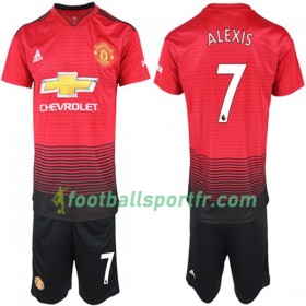 Tenue Manchester United Alexis Sanchez 7 Enfant Domicile 2018-2019 Maillot de Foot